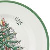 Spode Christmas Tree 8 Inch Salad Plates, Set of 4, Holiday Earthenware Tableware Gift, Festive Small Dinner Plate, Made in England - 3 of 4