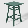 WestinTrends Malibu 30" All Weather HDPE Outdoor Patio Square Counter Height Bistro Table with Umbrella Hole - 4 of 4