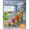 24-PCS Airtight Food Storage Canisters, BPA/PVC-Free, Includes Labels & Marker - 2 of 4