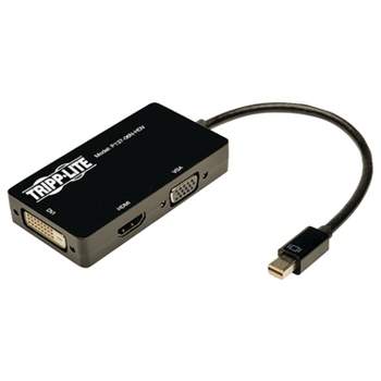 Tripp Lite Mini DisplayPort™ to VGA/DVI/HDMI® All-in-One Adapter/Converter, 6"