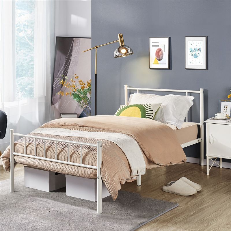 Yaheetech Basic Metal Bed Frame with Headboard and Footboard, 2 of 9