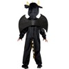 Rubies Kids' Black Dragon Hooded Zipsters Costume - 3 of 4