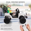 Kids Ride On Truck Car, 12V Battery Powered Ride On Toy for Toddlers, Electric Vehicle with Remote Control, Spring Suspension, LED Lights, Music - 4 of 4