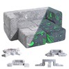 Vipbear 10-piece Creative modular game Assembly sofa cushion, convertible game foam sofa cushion, game room, bedroom furniture, with fluorescent£¬Grey - 2 of 4