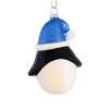 Craftoutlet.Com 4.5 Inch Big-Eyed Penguin Christmas Tree Ornament , Bird Santa Hat Ornament (1PC) - 2 of 3