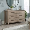 Sauder Summit Station Dresser Oak: Mid-Century Modern 6-Drawer Storage for Adult Bedroom - 2 of 4