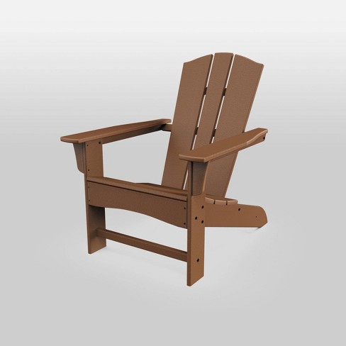 POLYWOOD Adirondack Outdoor Patio Chair Teak Threshold