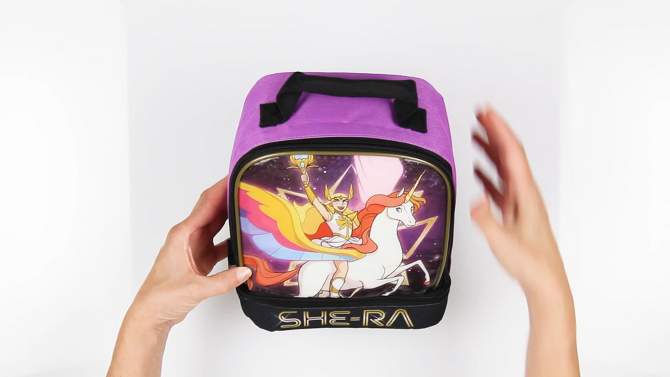 She-Ra And The Princess Of Power Dual Compartment Insulated Lunch Box Purple, 2 of 8, play video