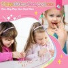 Saviland Kids GlamKids 7-Pack Press-On Nails - 168PCS Pre-Glued Neon Sparkle Animal/Fruit Designs for Girls 8-12 Years with Tabs. - 3 of 4