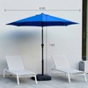 ELJGET Outdoor Patio Umbrella 9FT with Push Button Tilt and Crank Waterproof UV Protection Market Umbrella with 8 Sturdy Ribs for Garden Backyard - 4 of 4