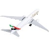 Boeing 777-300ER Commercial Aircraft "Emirates Airlines" White with Tail Stripes 1/400 Diecast Model Airplane by GeminiJets - 3 of 4