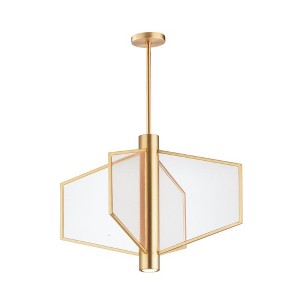 ET2 Lighting Telstar 4 - Light Pendant in  Natural Aged Brass - 1 of 4