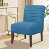 TopComfy Accent Chairs Modern Chair Dining Chair Armless Lounge Chair Comfortable Chair Decoration Chair for Living Room, Blue, 21"*29.13"*34.25" - 2 of 4