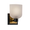 Artcraft Lighting Lyndon 1 - Light Vanity in  Black/Brushed Brass - 3 of 4