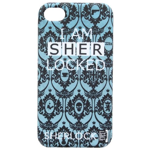 Se7en Sherlock I Am Sher Locked Teal Iphone 4 Hard Snap Case Target