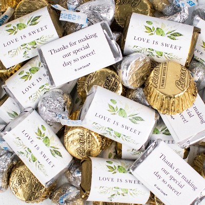 105 pcs Wedding Candy Hershey's Chocolate Mix (1.75 lb) - Botanical - By Just Candy