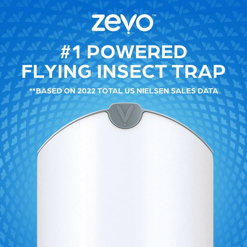 Zevo Indoor Flying Insect Trap for Fruit flies, Gnats, and House Flies (1 Plug-In Base + 1 Refill Cartridge), 4 of 18