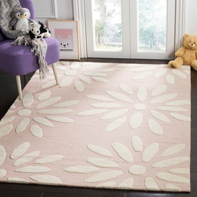 Ivory Whimsy Hand-Tufted Wool Kids' Playroom Rug 5' x 7'