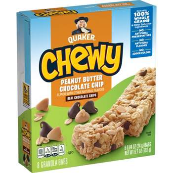 Quaker Chewy Peanut Butter Chocolate Chip Granola Bars - 8ct