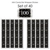 Big Dot of Happiness Adult 100th Birthday - Gold - Mini Candy Bar Wrapper Stickers - Birthday Party Small Favors - 40 Count - 3 of 4