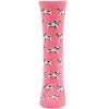 Memoi Women's Playful Puppy Dogs Cashmere Blend Crew Sock Confetti Pink Heather 9-11 - 2 of 4