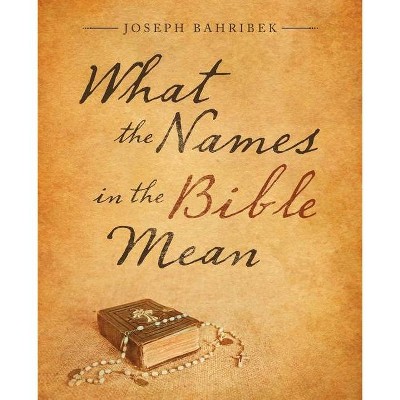 What the Names in the Bible Mean - by  Joseph Bahribek (Paperback)