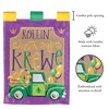 Magnolia Garden Rollin' with my Krewe Mardi Gras Truck 13 x 18 Inch Polyester Garden Flag - 2 of 2