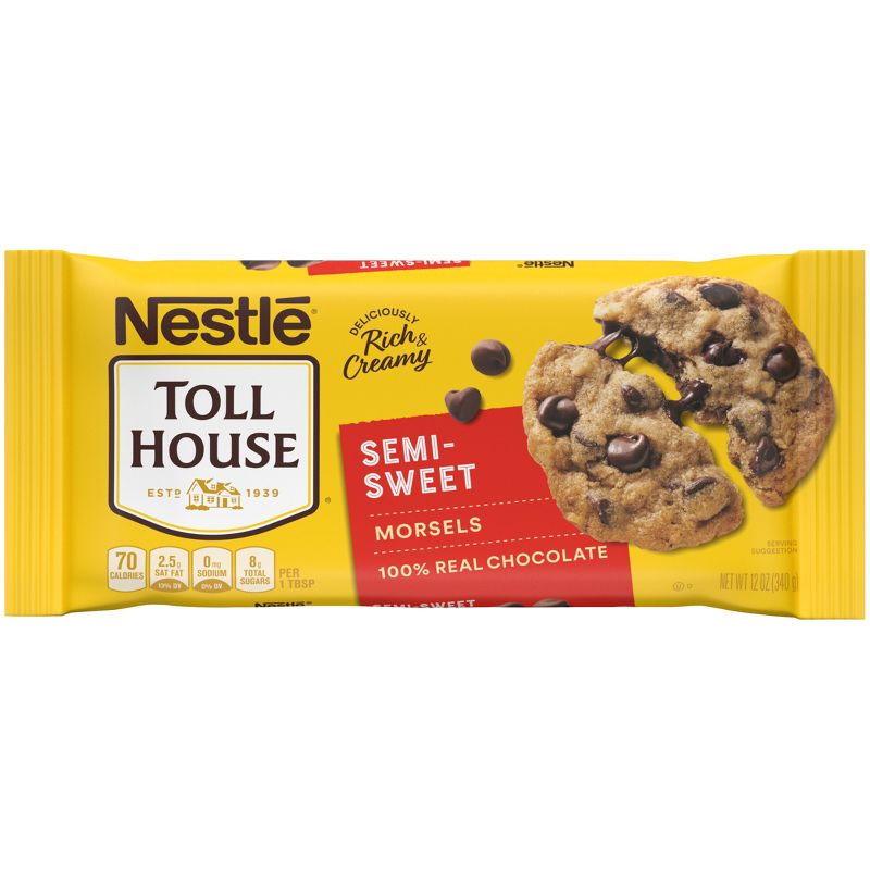 Nestle Toll House Semi-Sweet Chocolate Chips - 12oz, 4 of 16