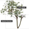 Artificial Tree with Silk Leaves and Lifelike Trunk in Pot for Indoor and Outdoor, Eucalyptus - 4 of 4