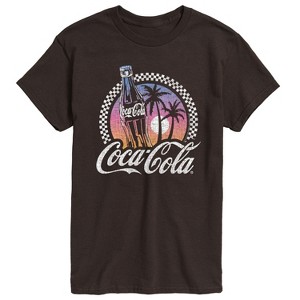 Men's - Coca-Cola - Retro Bottle on Beach Short Sleeve Graphic T-Shirt - 1 of 4