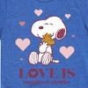 Boys' - Peanuts - Love Is Snuggles And Cuddles Short Sleeve Graphic T-Shirt - 2 of 4