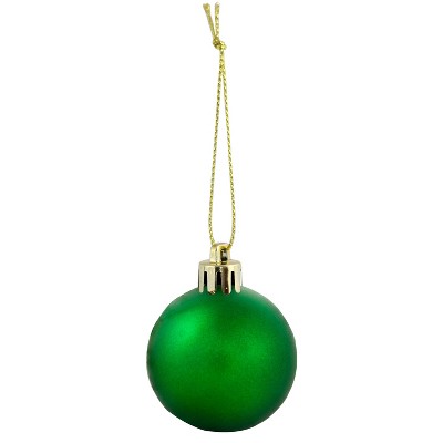 Winter Wonderland Red Green White Shatterproof Plastic Christmas Ornaments Set