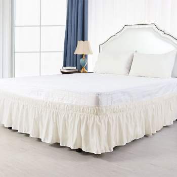Wrap Around Polyester Dust Ruffle Bed Skirts - PiccoCasa