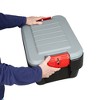 Rubbermaid Black Action Packer Lockable Latch Indoor and Outdoor Storage Box Container for Home, Garage, Backyard - 4 of 4