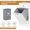 Jojoka Farmhouse Double Tilt Out Trash Can, 20 Gallon Hidden Trash Can with Deodorizing Function - 4 of 4