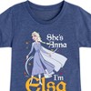 Girls' - Frozen 2 - She's Anna, I'm Elsa Fitted Short Sleeve Graphic T-Shirt - 2 of 4