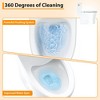 One Piece Toilet, Elongated Toilet - Powerful Flush 1.28 GPF, Soft-Close Seat, 12'' Rough-In, White Compact Design - 3 of 4