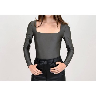 Women's Square Neck Bodysuit - Second Skin by RD Style
