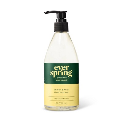 Lemon & Mint Liquid Hand Soap - 12 fl oz - Everspring™