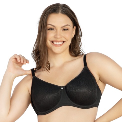 Parfait Women's Pearl Non-padded Seamless Minimizer Bra - Black