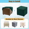 Unique Bargains Elastic Living Room Bedroom Square Foot Stool Cover - 4 of 4