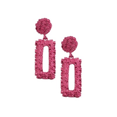 SOHI Women's Green Corroded Drop Earrings