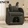 SEVOBAL Sofas Bunny-Ear Armchair with Pet-Friendly Hideaway Scratch-Resistant Fabric for Living Room, Gray, 27.4"*25.2"*37.4" - 4 of 4