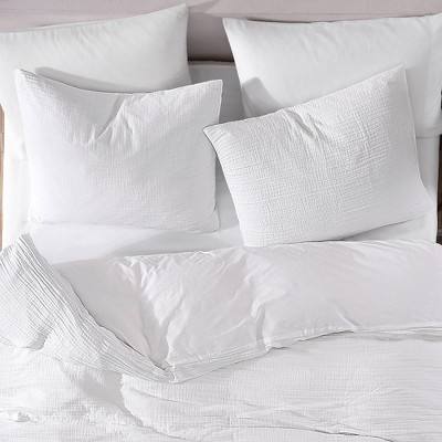 Riverbrook Home 3pc Queen Devin Gauze Comforter Bedding Set White: Midweight Cotton, Solid Pattern, Contemporary Style — фото 3