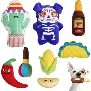 QuestaPack Cute Soft Plush Stuffed Crinkle Chew Puppy Toys, 8 Packs - 1 of 4