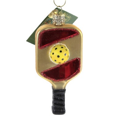 Old World Christmas 3.75" Pickleball Paddle Backyard Game  -  Tree Ornaments