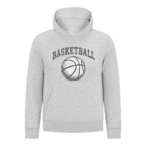 Everyday Kids Basketball Pullover Hoodie – Classic Sketch Basketball Graphic Sweatshirt - 1 of 4
