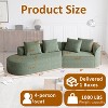 112'' Oversized Modular Sectional Sofa with Chenille Upholstery, 4-Seater Deep & Wide Couch with Curved Design, Free Combination Sofa for Living Room - 2 of 4