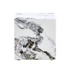 Cube Side Table, Small Coffee Table with Faux Marble Sticker, Fully Assembled End Table Accent Table for Living Room, Bedroom - 2 of 4