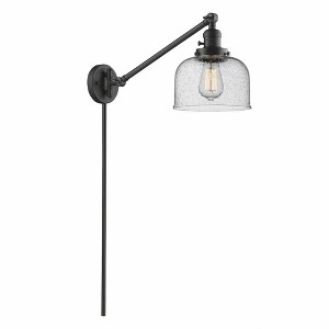 Bell - 1 Light Swing Arm Wall Sconce In Industrial Style-25 Inches Tall and 8 Inches Wide - 1 of 1